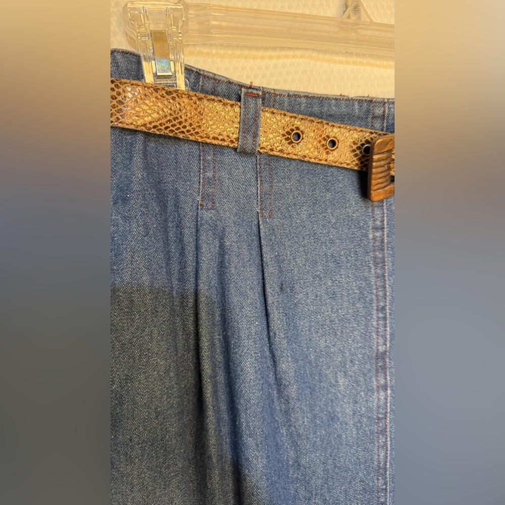 NANCY BOLEN CITY GIRL VINTAGE DENIM SKIRT - Picture 2 of 8